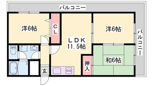 サンフェニックス２１の物件間取画像